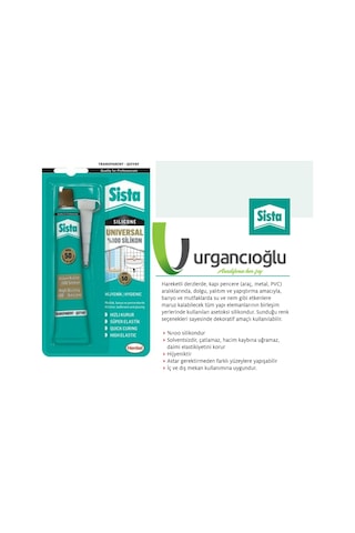 Sista Universal Silikon Şeffaf Tüp 50Gr