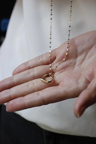 Diamine 14 Ayar Altın Kalp Kolye