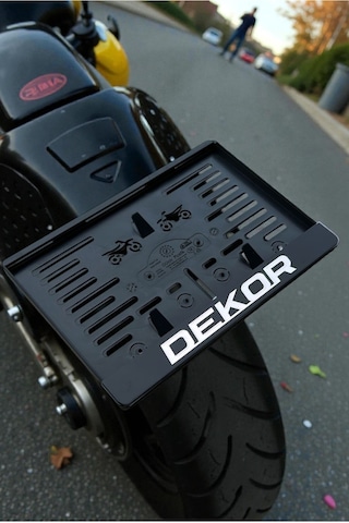 Motorsiklet Dekor Plakalık Krom Kabartmalı Krom Yazı 1 Adet Motor Plakası
