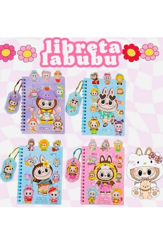Kawai Sticker Defter 16 Sayfa Sticker 8 Sayfa Not Defteri Anahtarlık 250 Çok Renkli