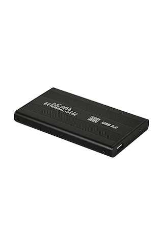 Jeemson 2.5 İnç Sata Usb2.0 Taşınabilir Disk Kutusu, Alüminyum Kasa, 480mbps Hız, Windows/mac Uyumlu, Siyah