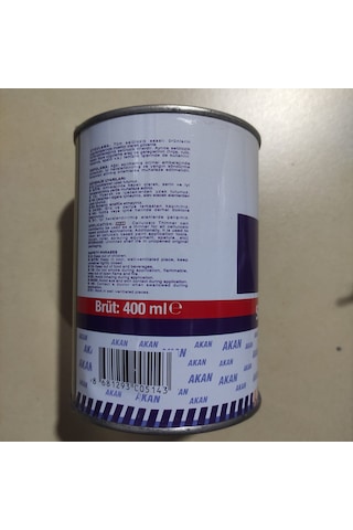 Akan Selülozik Tiner Extra Kaliteli 400 Ml Teneke Kutu Yerli Üret