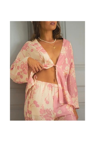 Lilly Rosalie Bloom Çift Renkli Pijama Takımı Pembe Pembe Lilly Rosalie Bloom Çift Renkli Pijama Takımı Pembe Pembe