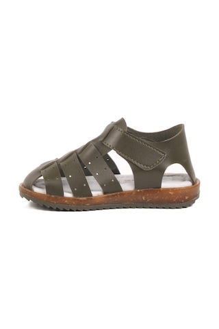Haki Cırtlı Hafif Unisex Çocuk Sandalet 17370 B Haki