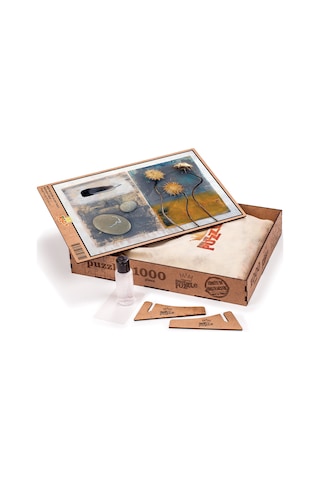 King Of Puzzle Hindiba Ve Zen Taşları Ahşap Puzzle 1000 Parça
