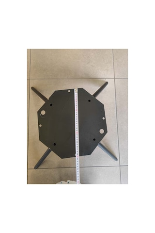 Metal Sabit Berjer Ayağı - Mobilya Ayağı - Örümcek Ayak - Siyah