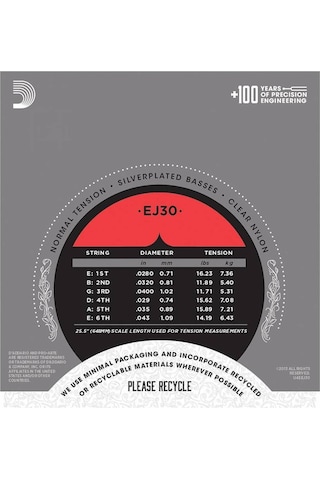 D'addario Ej30 Pro-arte Rectified Normal Tension Klasik Gitar Teli