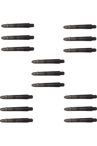 5 Set 15 Adet 35mm Siyah Şeffaf Polikarbon Pc Dart Shaft-şaft.