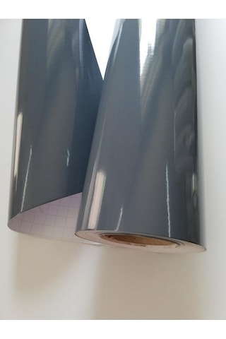 Parlak Antrasit Gri Kendinden Yapışkanlı Kaplama Folyosu 61x100cm