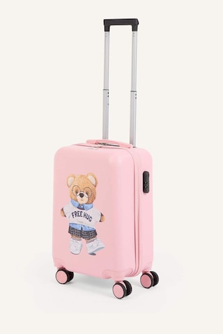Defacto Unisex Sert Kapaklı Çekçekli Küçük Valiz H2440axnspn653 Pembe-pn653