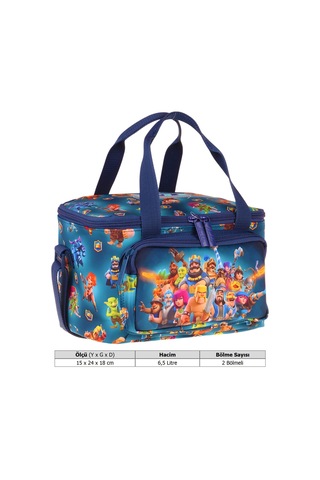 Kaukko Kids İki Bölmeli Thermo Okul Beslenme Çantası - Boom Baskılı Lacivert Renk Erkek Çocuk - L5420