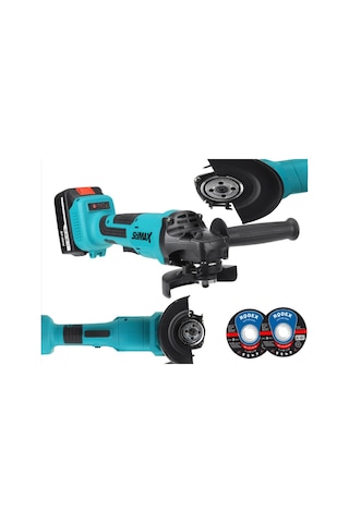 Stilmax SSTM1058 36V 5Ah 125 MM Kömürsüz BL Motor Çift Akülü Şarjlı Taşlama + Kesme Taşı 2'li