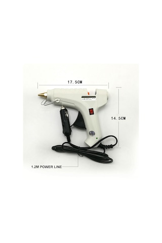 Fosenze 12v 40w Araçlı Isıtmalı Tutkal Makinası - 11mm Tutkal Çubuğu Uyumlu Plastik Beyaz Model