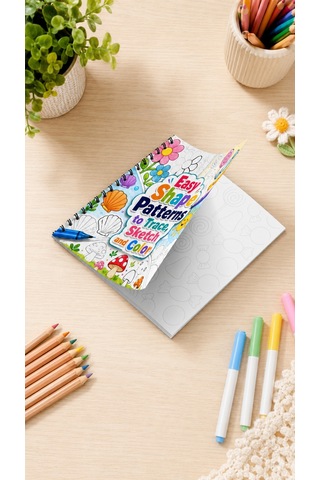 Easy Shape Patterns Trace Sketch Color Boyama Kitabı 20x20 Cm 30 Görsel