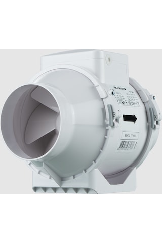 Vents TT 100 187M3/H Yuvarlak Kanal Tipi Karma Akışlı Plastik Fan