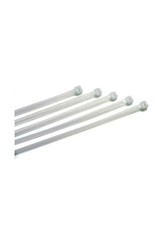 Topart 8.0X380Mm Beyaz Plastik Cırt Kelepçe Kablo Bağı 100 Adet