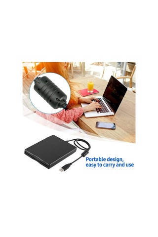 Youtek Usb 2.0 Dışarıdaki 3.5 İnç Floppy Disk Sürücü, 1.44mb/720kb Diskleri Okuyup Yazabilir, Siyah, Dizüstü Ve Masaüstü Bilgisayarlı Uyumlu
