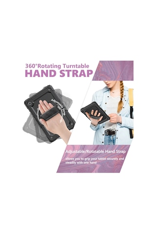 Samsung Galaxy Uyumlu Tab A9 Plus X210 X215 X216 Kılıf Defender Askılı Pars Case Fuji