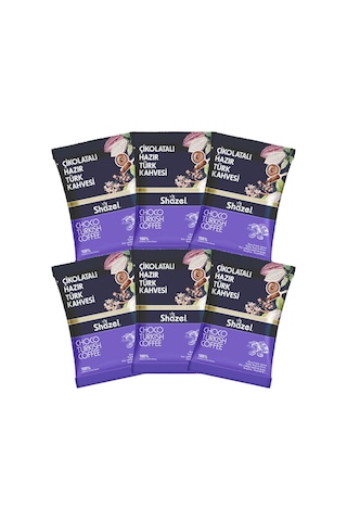 Shazel Çikolatalı Hazır Türk Kahvesi 6 x 100 G