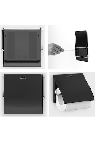 Brabantia Tuvalet Kağıtlık Mat Siyah 108600