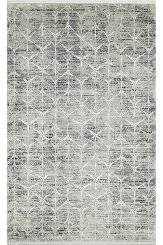 Grey Natural Overdyed Yumuşak İpeksi Tuşeli Halı