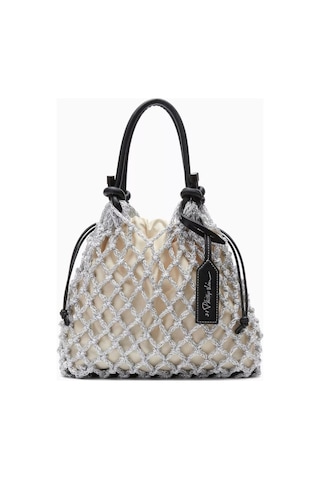 3.1 Phillip Lim Gümüş Makrome Pamuklu Mini Çanta Şık Ve Sanatsal Tasarım, 29x24x10 Cm El Çantası