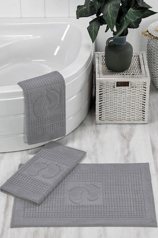 3 Lü Banyo Ayak Havlusu %100 Pamuklu 50x70 Cm Nice Beyaz