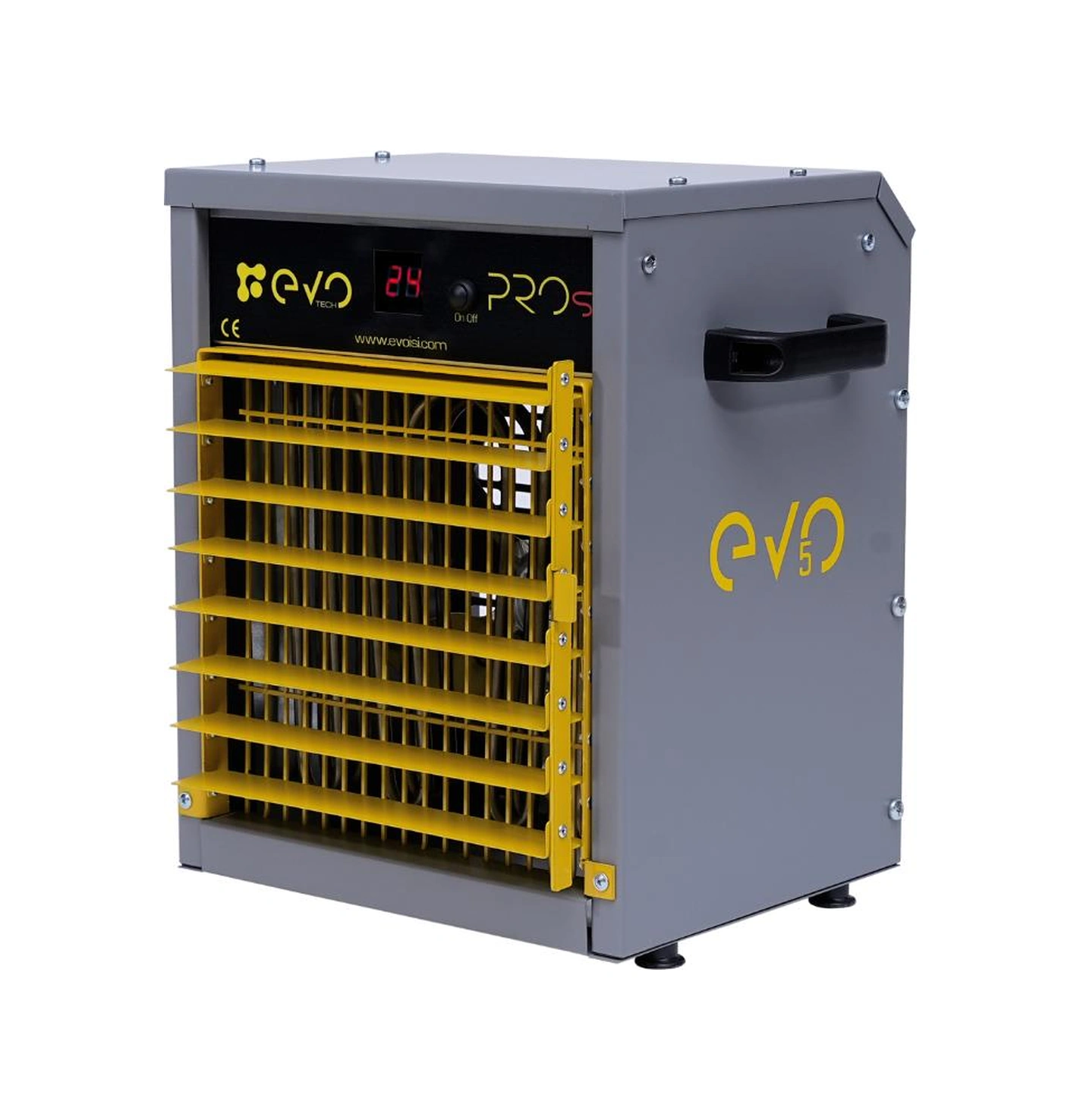 Evo5 Pros - 5 Kw Kumandalı Ve Dijital Endüstriyel Elektrikli Fanlı Isıtıcı