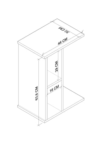 Vera Yan Sehpa , Servis Sehpası Traverten Mermer Desen