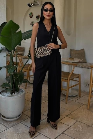 Moderie Butik Cyrus Yelek Pantolon Takım 10103 Si Yah