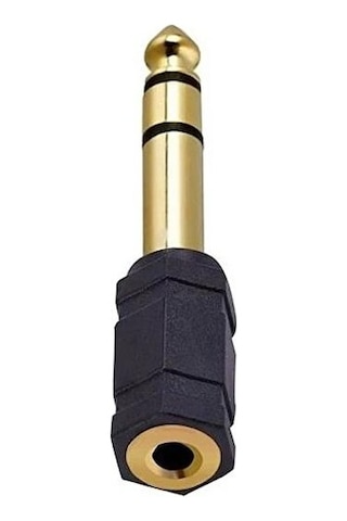 Aux Amfi Giriş Çevirici Stereo Amfi Giriş Çevirici 3.5 Mm Dişi 6.35 Mm Erkek Çevirici Kulaklık Jack Piyano Çevirici