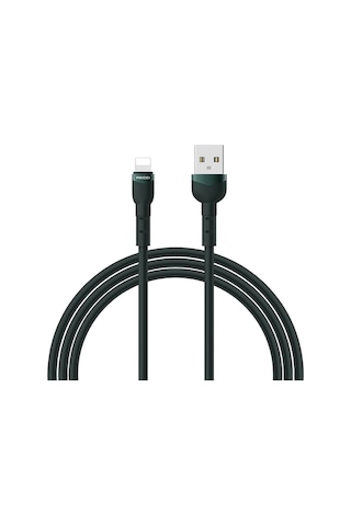 Recci RTC-N35L 1 M 5 A Lightning To Usb-A Hızlı Şarj Özellikli Kablo Yeşil
