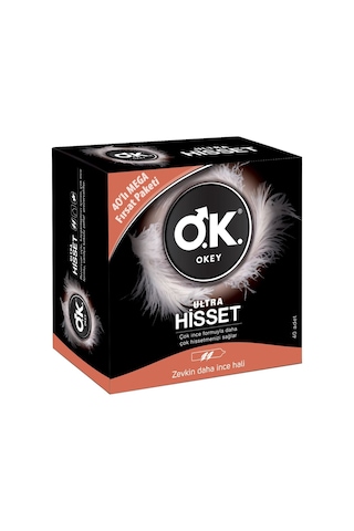Okey Ultra Hisset Prezervatif 40'lı