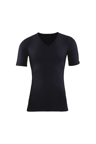 Blackspade 1263 Unisex Siyah V Yaka Kısa Kol Thermal