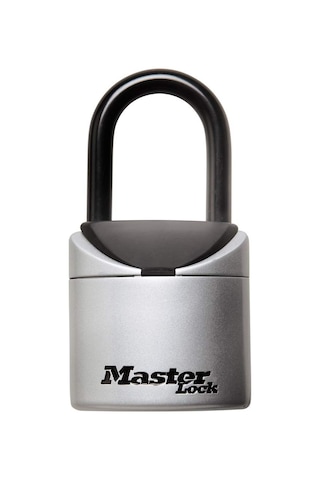 Master Lock Kilit Kutusu, Kendi Kombinasyonunuzu Ayarlayın Taşınabilir Anahtar Kasası, 2-3/4 İnç. Geniş, 5406d, Siyah, Gri