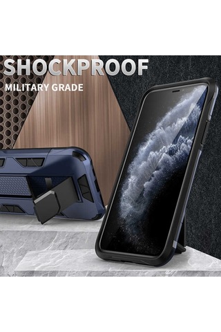 Apple Uyumlu iPhone 11 Pro Max Kılıf Zore Volve Kapak-Siyah