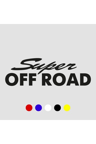 Super Off Road Sticker, Oto Sticker, Pick Up Sticker