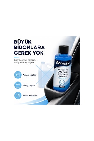 Tr Konsantre Oto Cam Suyu Pratik Tek Kullanımlık Silecek Suyu 50ml