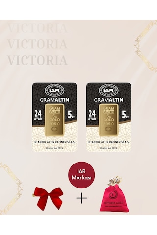 Vıctorıa Gold 2 Adet 5 Gr 24 Ayar 995 Altın (Nadir Yada Gar )