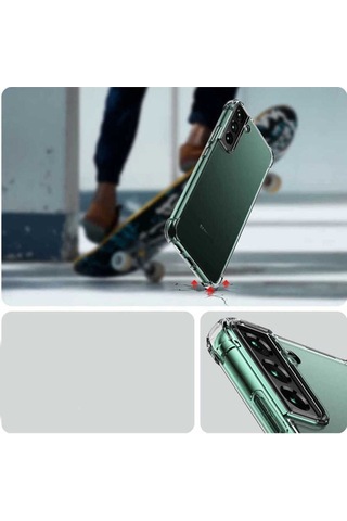 Uyumlu Galaxy S22 Plus Kılıf Kamera Korumalı Nitro Anti Shock Silikon