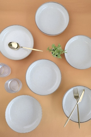 Kütahya Porselen Moderna Çukur Tabak Tarçın 20cm 6 Lı Diğer