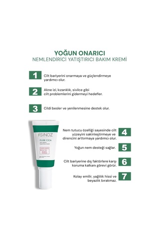 Yoğun Onarıcı Yatıştırıcı Nemlendirici Bakım Kremi 50 Ml Tahriş Olmuş Hasarlı Ciltler İçin Sku: Smg8690010415097