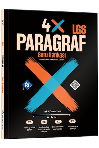 Lgs 4x Paragraf Soru Bankası Kr Akademi Yayınları
