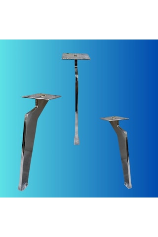17 Cm Metal Tabanca Ayak Koltuk Ayağı Mobilya Ayağı Ünite Ayağı Konsol Ayağı Puf Berjer Ayağı Krom