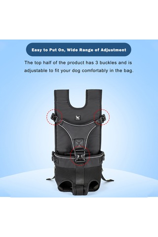 Samdoo Küçük-orta Boy Köpekler İçin Ayarlanabilir Klipsli Omuz Çantası, Su Geçirmez Oxford Kumaşı, Kamuflaj Desenli, Siyah, M Boyutu