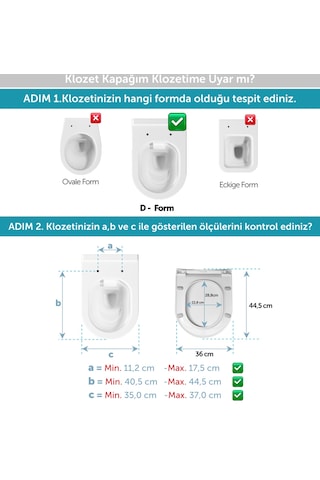 Aqua Bagno Roxy Yavaş Kapanan Klozet Kapağı - Duroplast