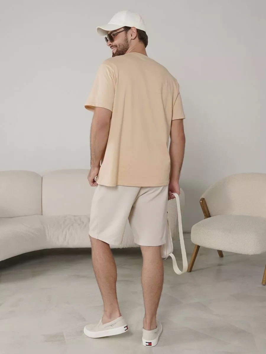 Lajkı-majkı Bej Düz Renkli Tişört 179245287 Bej