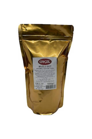 Orçel Muzlu Süt Aromalı İçecek Tozu Oralet Çay 1 KG Orçel Muzlu Süt Aromalı İçecek Tozu Oralet Çay 1 KG