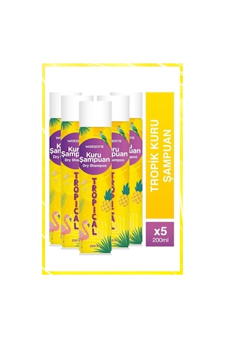 Watsons Tropik Kuru Şampuan 5 x 200 ML