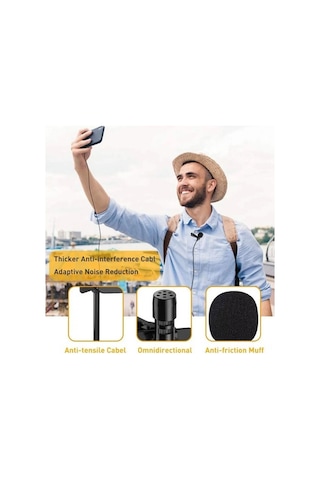 Novahub Mini Rüzgar Koruyucu Gürültü Azaltma Mikrofonu - 3.5mm Kablolu Yaka Mikrofonu - Küçük Ve Güçlü